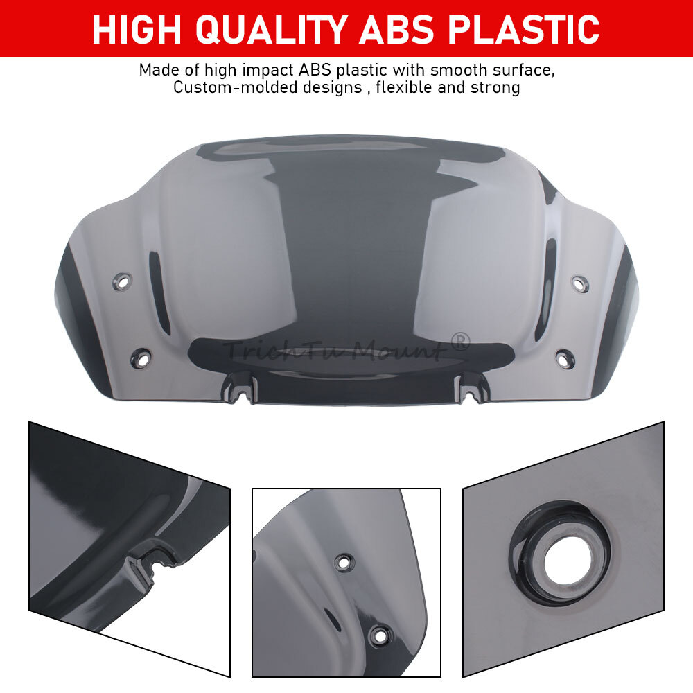 Smoke 10″ Windshield Windscreen For Harley CVO Street Glide FLHXSE FLHX 2024-up