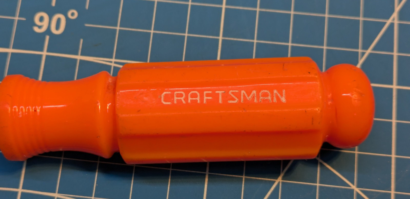 Vintage Craftsman Hi Viz Orange Knob Handle Screwdriver 3/16” x 4” 41555 WF USA