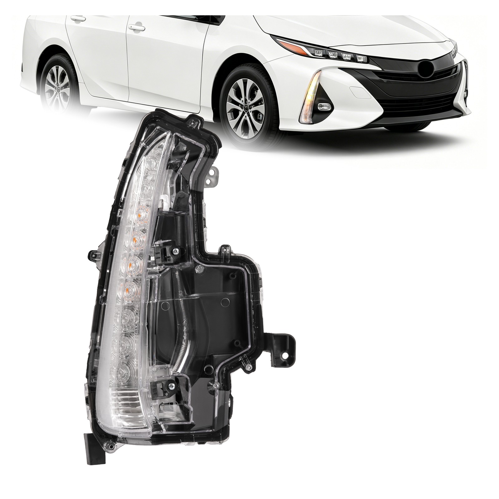 Right LED Turn Signal Light Bumper Corner Lamp For Toyota Prius Prime 2017-2022