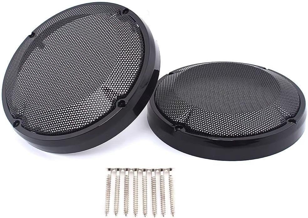 Black 6.5″ Speaker Grill Cover Lower Vented Fairing Lid Harley Touring 1983-2023