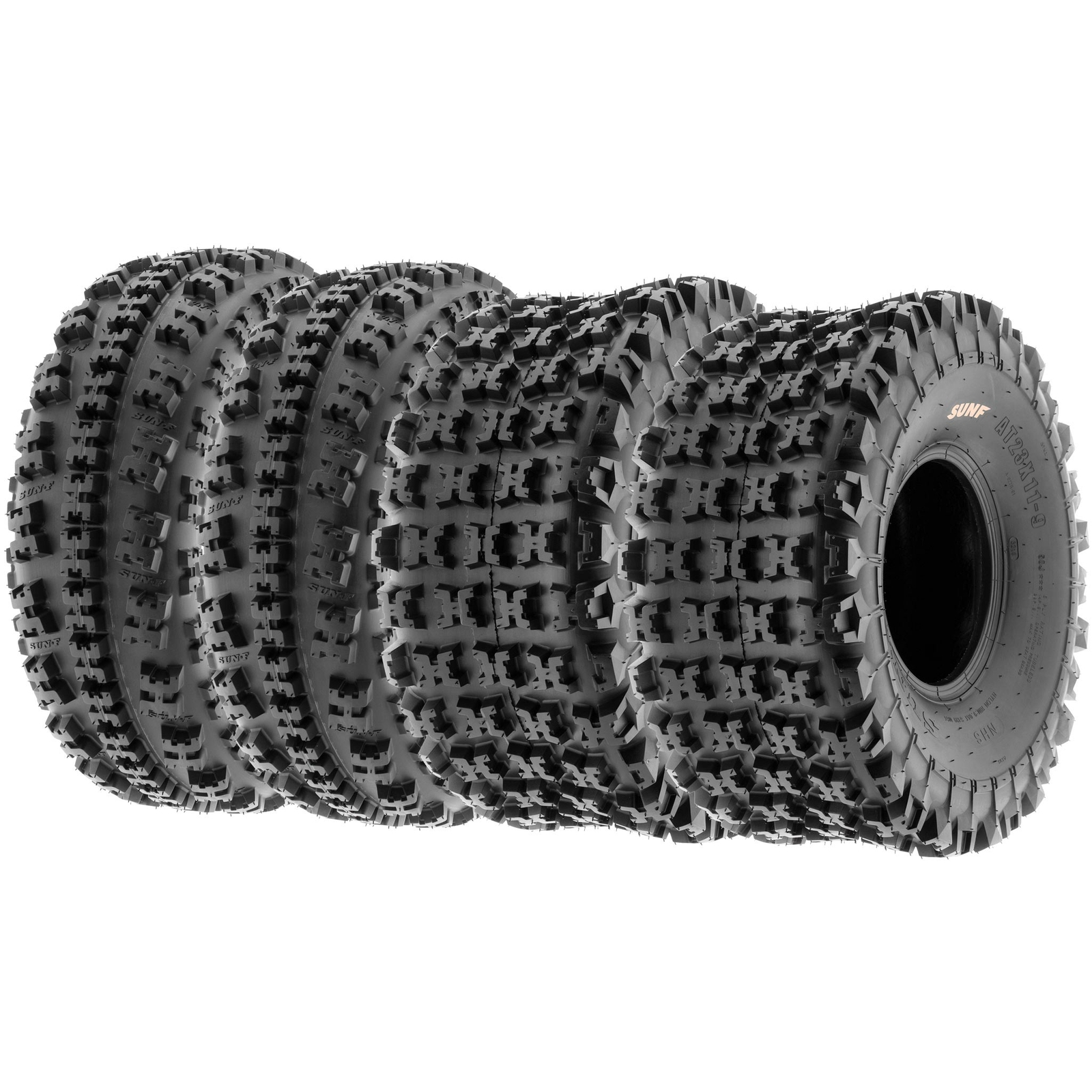 Set of 4, 21×7-10 & 20×11-9 Replacement ATV UTV 6 Ply Tires A027 by SunF