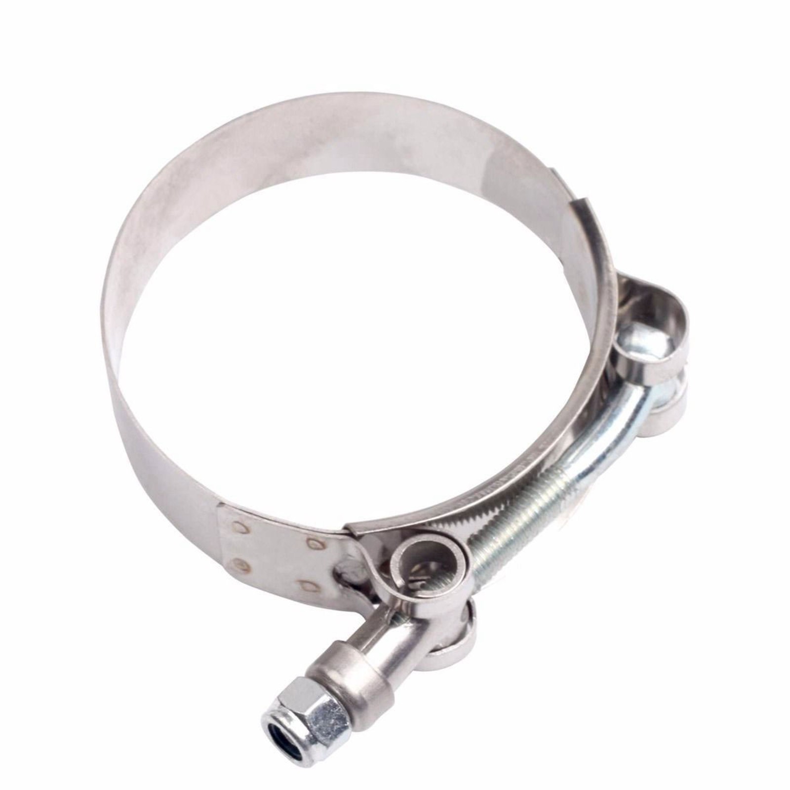 1PC 57-65mm 301 Stainless Steel T-Bolt Clamp For ID: 2″ Inch 51mm Silicone Hose