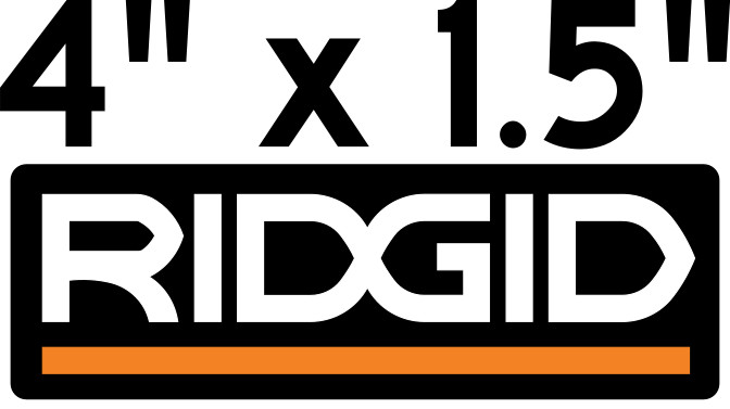 RIDGID TOOLS DECAL VINYL STICKER DECAL TOOL BOX TRUCK WINDOW CAR FREE SHIPPING
