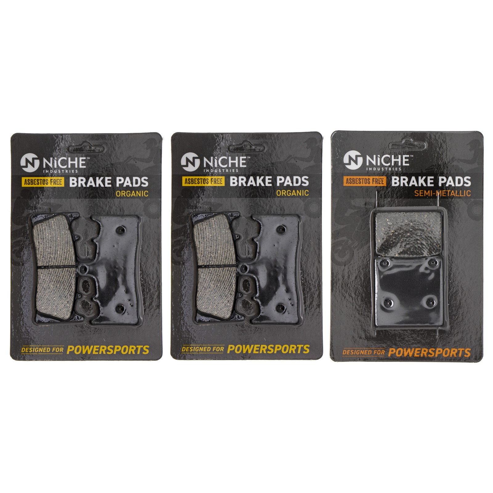 NICHE Brake Pad Set for Suzuki Hayabusa Bandit 1200 Front Rear Organic