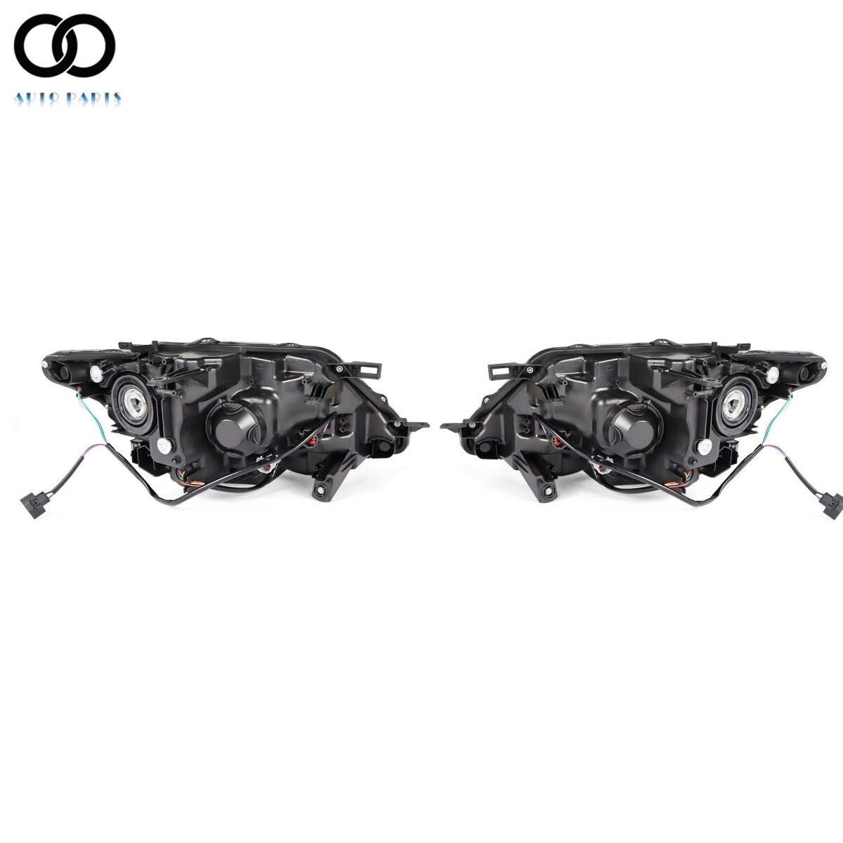 For 2014-2016 Nissan Rogue Headlights Headlamps Driver Left&Passenger Right Side