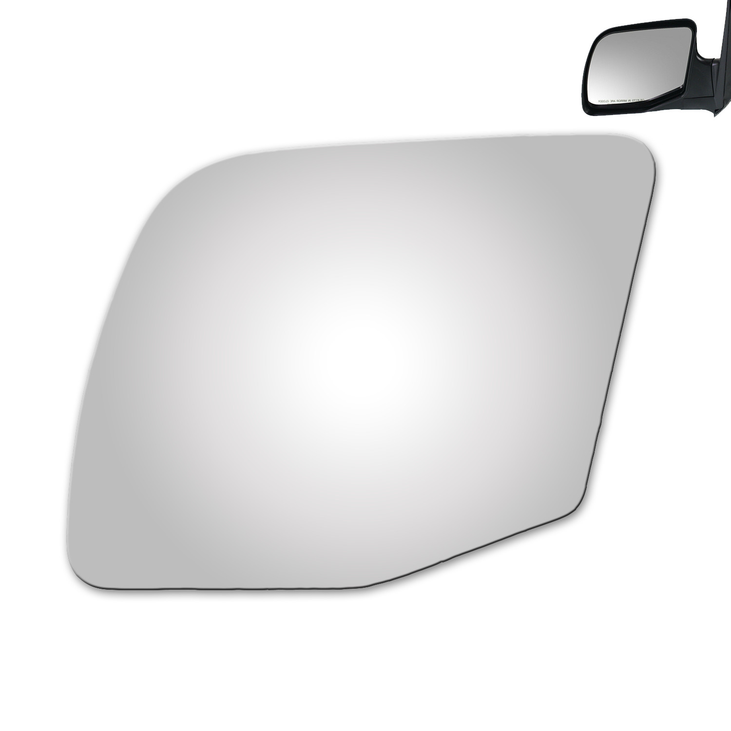 Mirror Glass For 96-01 Ford E150 E250 E350 Econoline Driver Left Side LH 2280