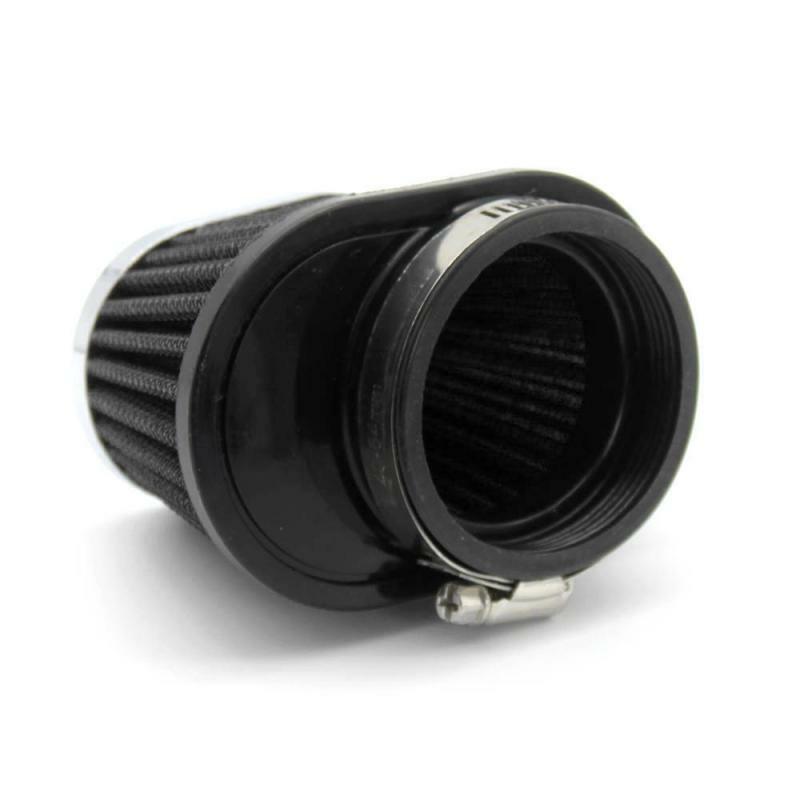 Washable Motorcycle 2 inch 51mm Air Intake High Flow Cone Air Filter Kit Black