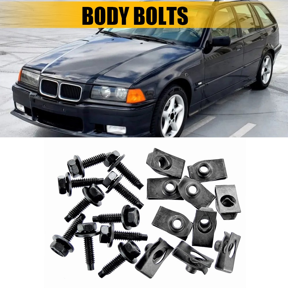 For Ford Truck Body Bolts & U-nut Clips- 5/16-18 x 1-3/16″ Long- 40pcs – #374F