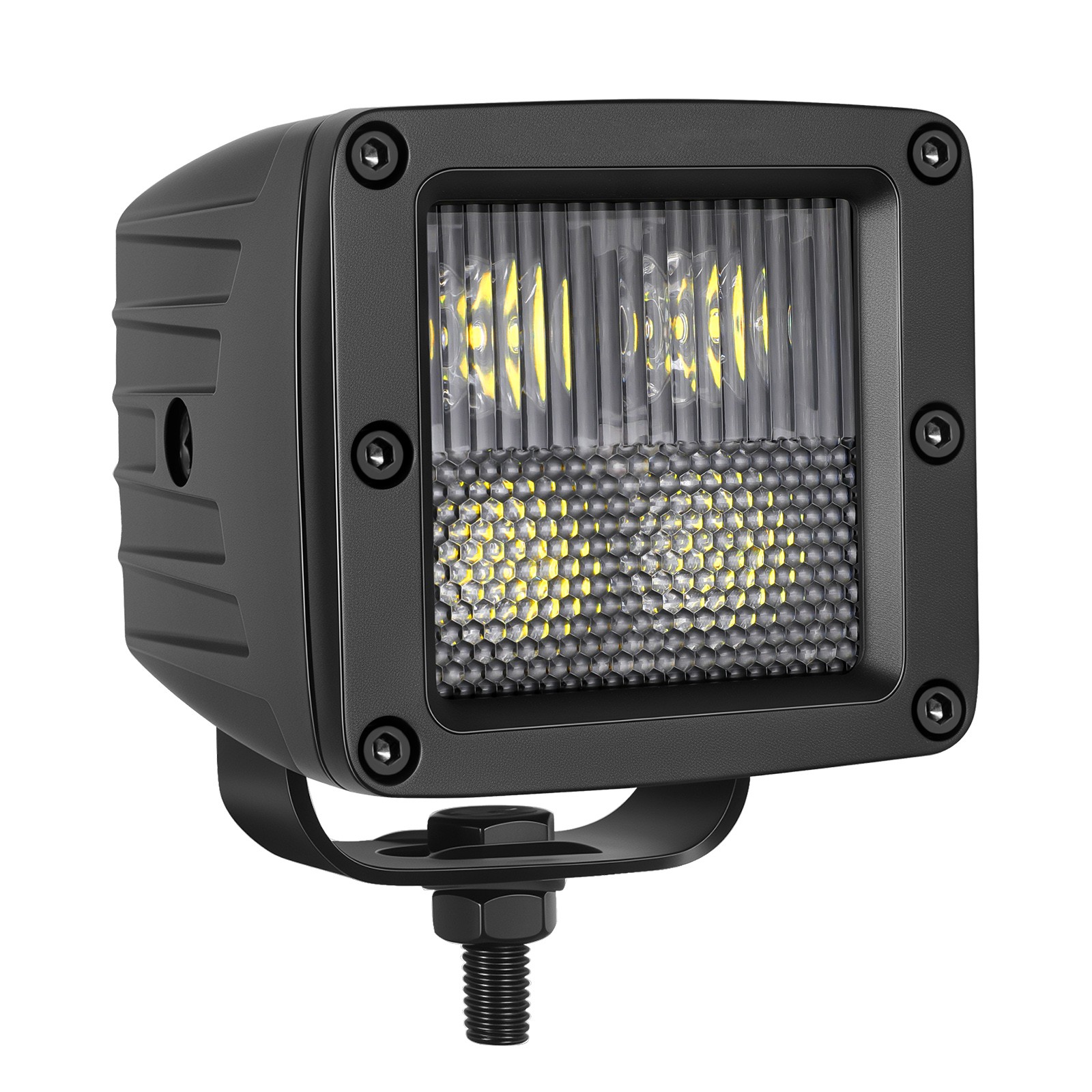 2X 3″ 100W Cree LED Cube Pods Work Light Bar Driving Combo OffRoad Truck ATV 4WD