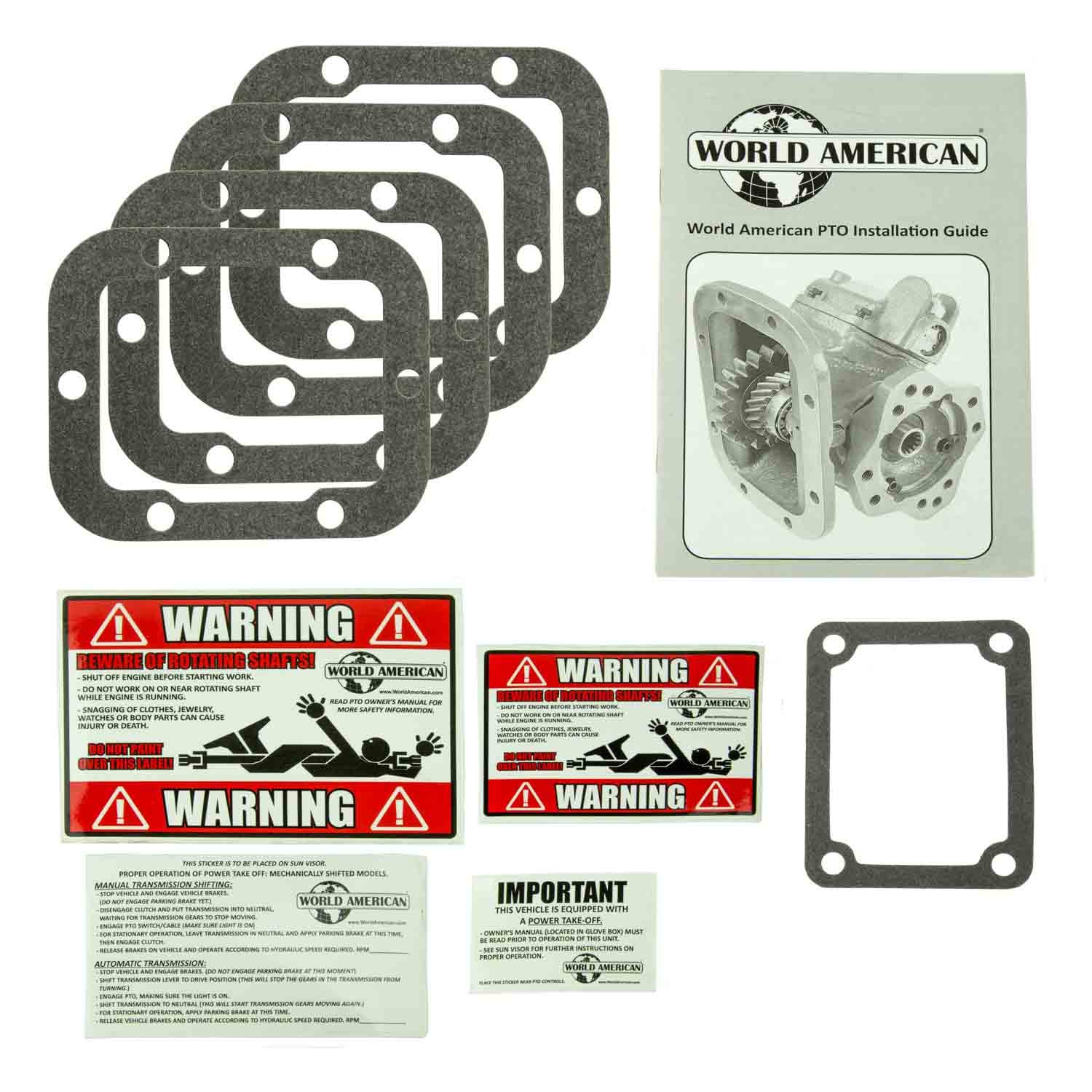 6 BOLT PTO MOUNTING GASKET KIT – REMOTE SHAFT