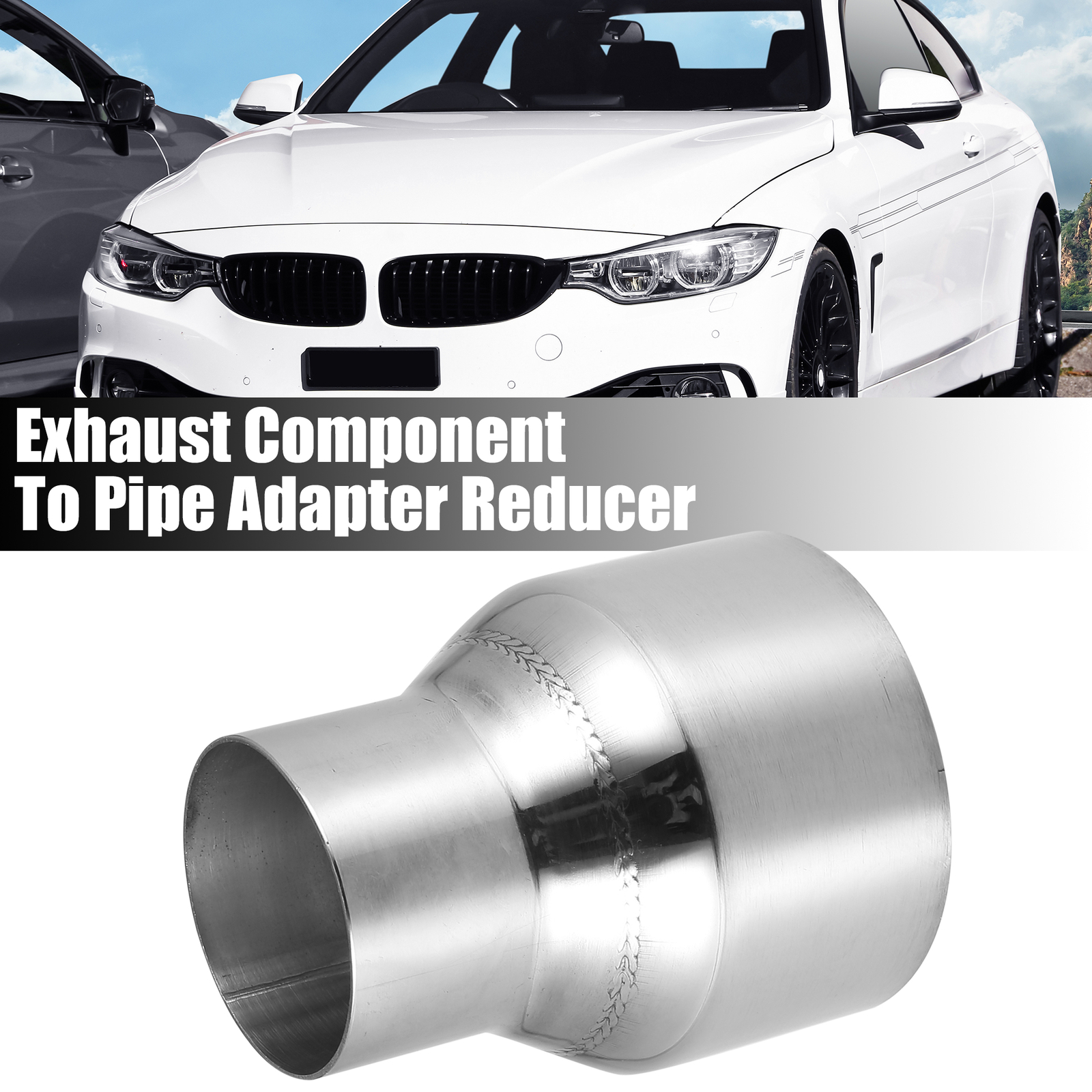 2″ ID to 3″ ID Stainless Steel Car Exhaust Pipe Adapter Reducer Connector