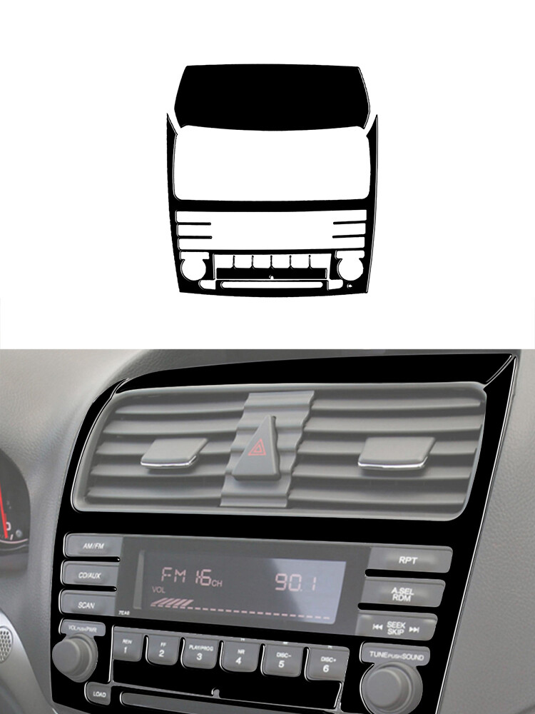 For Acura TSX 2003-2008 Car Full Vehicle Kit ABS Interior Trim Gloss Black 27x