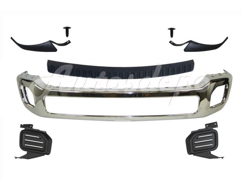 Front Bumper Chr Bar Pad Out Molding Clips Fog Bezel For Ford F450 F550 2011-16