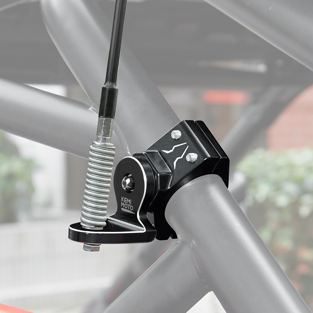 KEMIMOTO UTV 1.75″-2″ Adjustable Whip Light Mount Flag Bracket Rollbar Cage