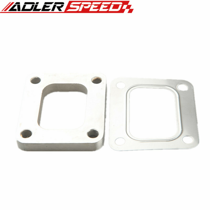 Stainless Steel Undivided T4 Turbo Inlet Flange 1/2″ Thick W/ T304 SS Gasket Kit