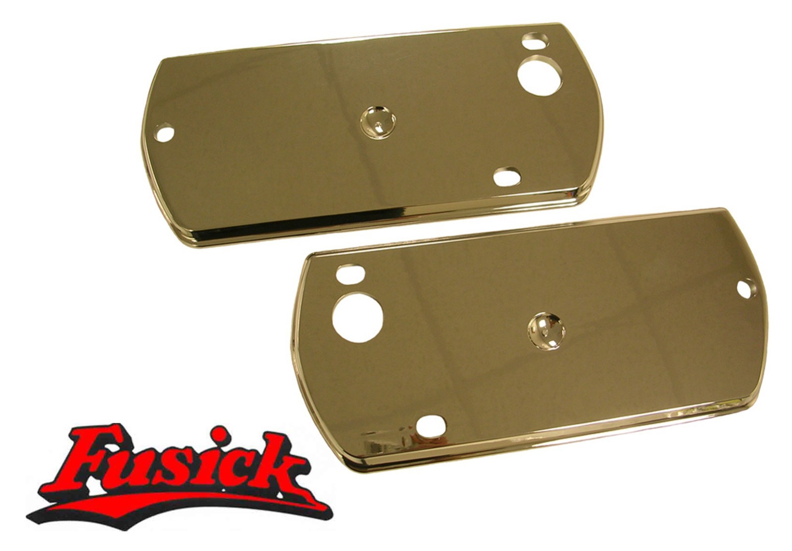 1969-1972 Olds Cutlass 442 Chrome Arm Rest Backing Plate Base Set