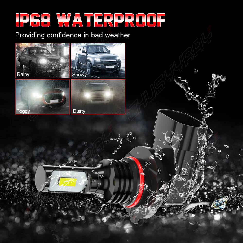 For Ram 1500 2011-2018 LED Headlight KIT Hi Lo Beam + Fog Light Bulbs 360000LM