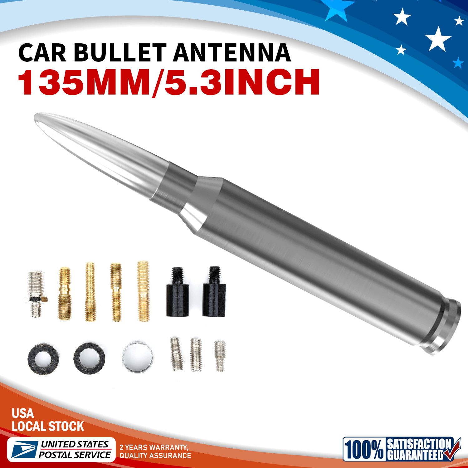 NEW 5.3″ Metal Bullet Antenna for Ford Mustang 1979-2009 Durable
