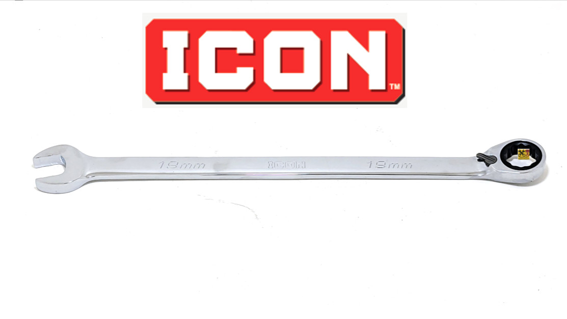 NEW ICON REVERSIBLE RATCHETING WRENCH LONG 12 POINT WRAM-10 MM METRIC PICK SIZE