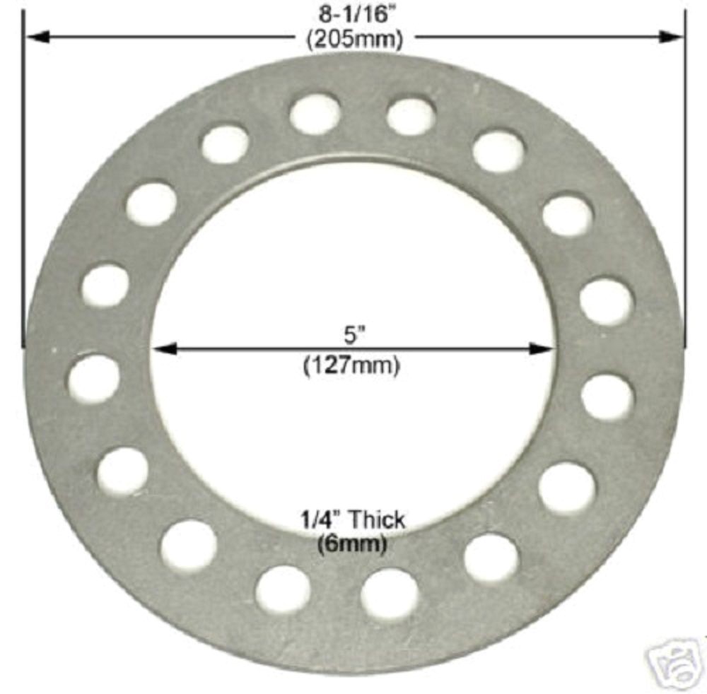 2 Pc DODGE 2500 8 Lug WHEEL SPACERS 8×6.50 1/4″ INCH THICK # AP-604