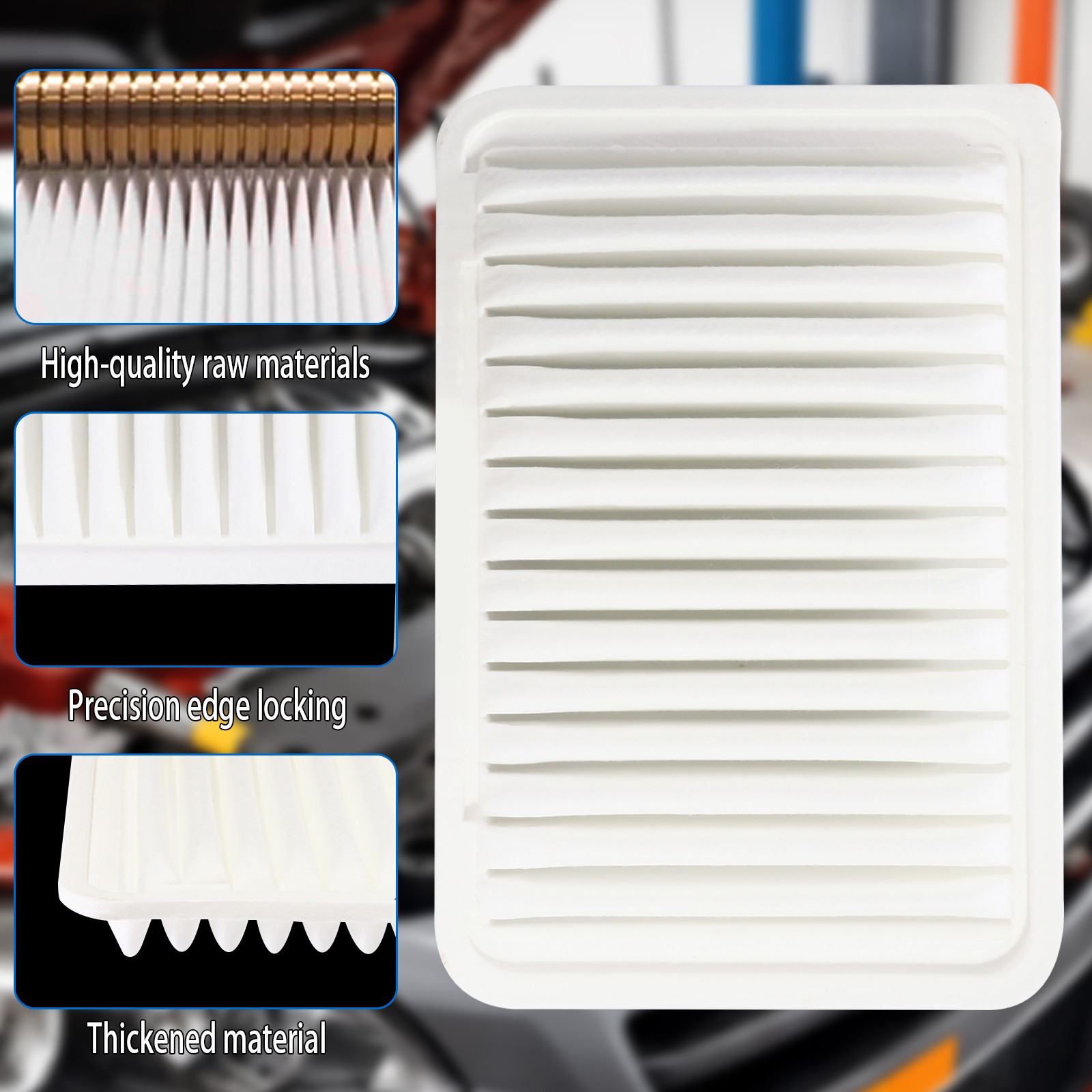 Cabin & Engine Air Filter Kit 17801-0H050 For Toyota Camry Venza 4 cylinders