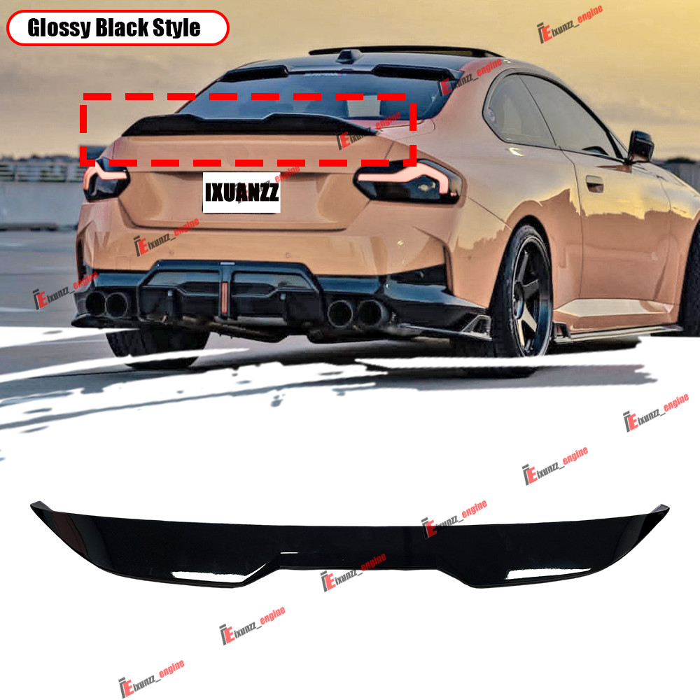 Gloss Black For 2022-2026 BMW G42 2 Series M240i G87 M2 MP Style Trunk Spoiler