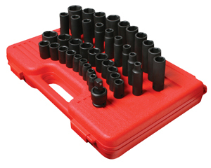 SUNEX Tools 2669 39 Piece Metric 1/2″ Impact Set 9-30Mm Deep/Shallow NEW!