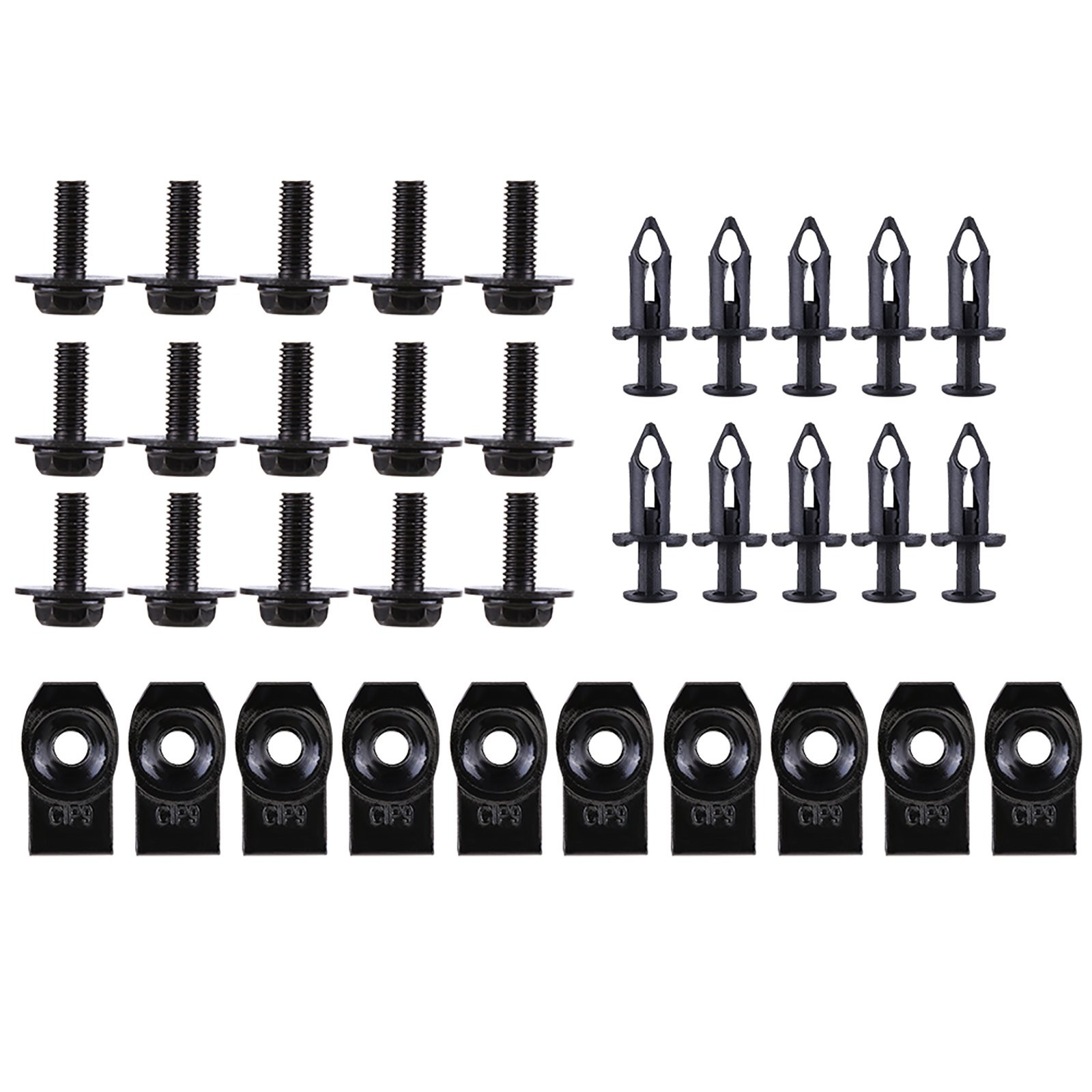 U-nut Clips-M6 For Honda Engine Under Cover Splash Shield Guard Body & Bolts Car