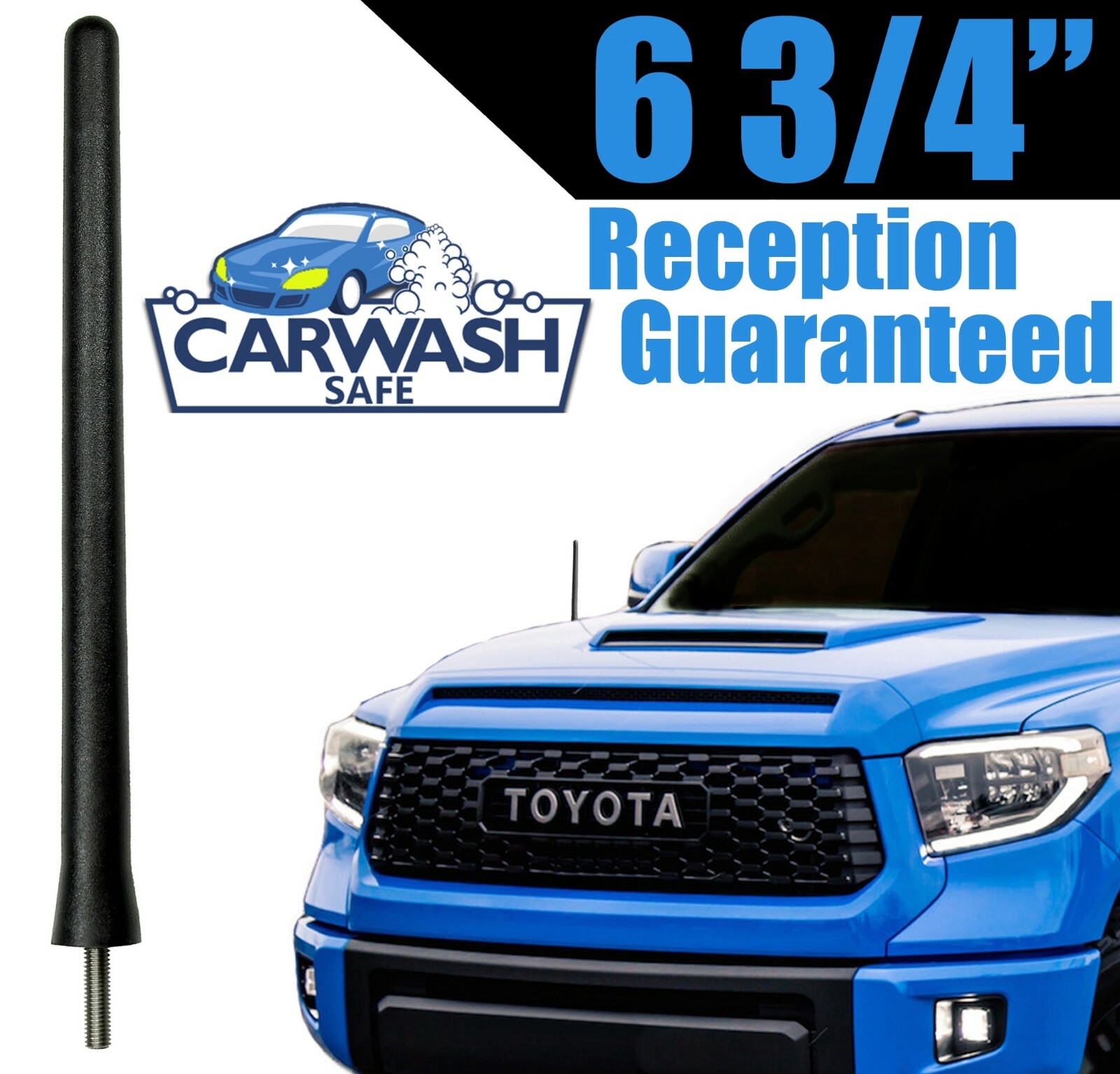 **THE ORIGINAL** 6 3/4″ SHORT ANTENNA MAST – FITS: 2000-2020 Toyota Tundra