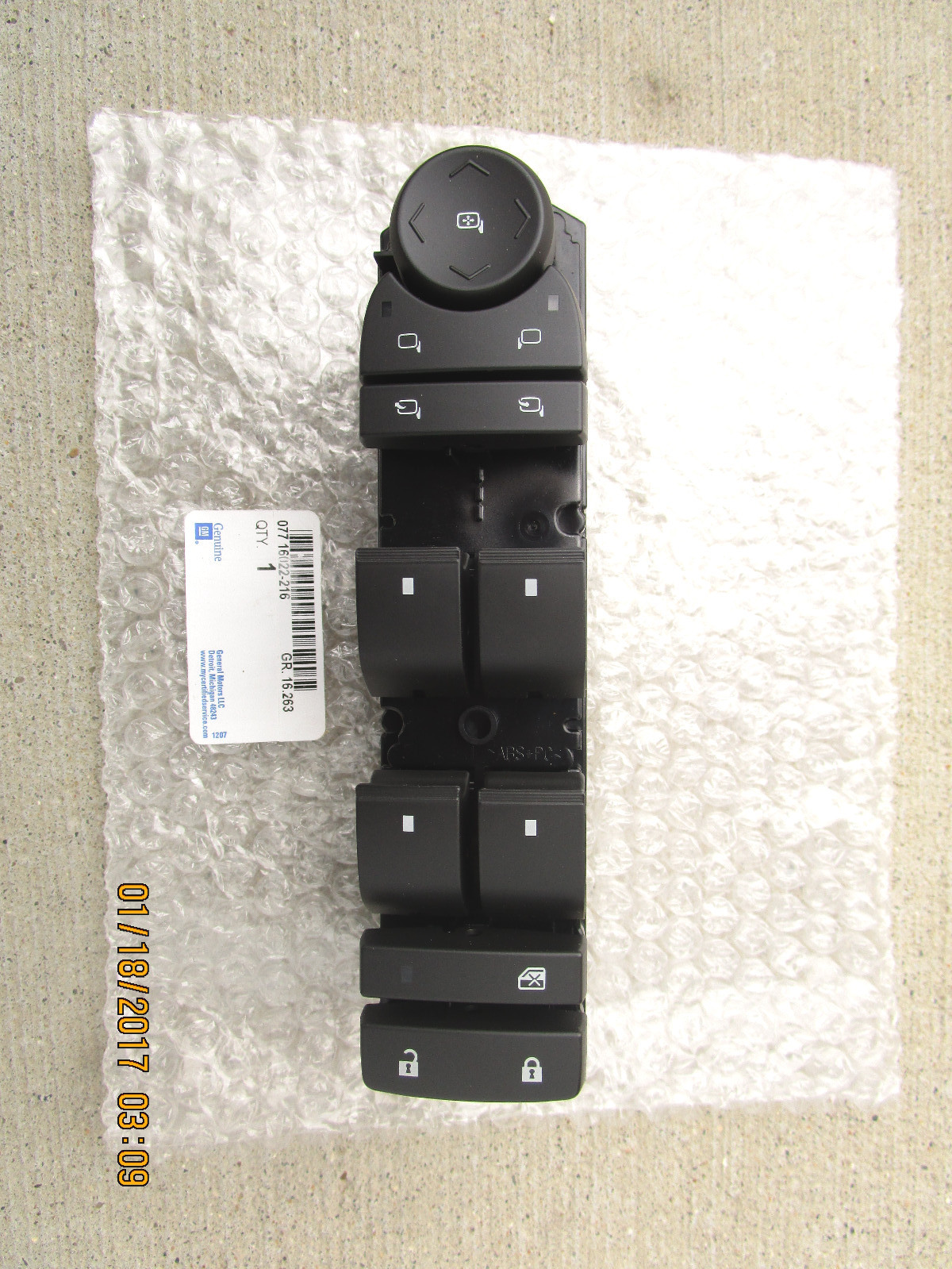 08 – 17 CHEVY TRAVERSE LS LT LTZ MASTER POWER WINDOW SWITCH NEW 15921135