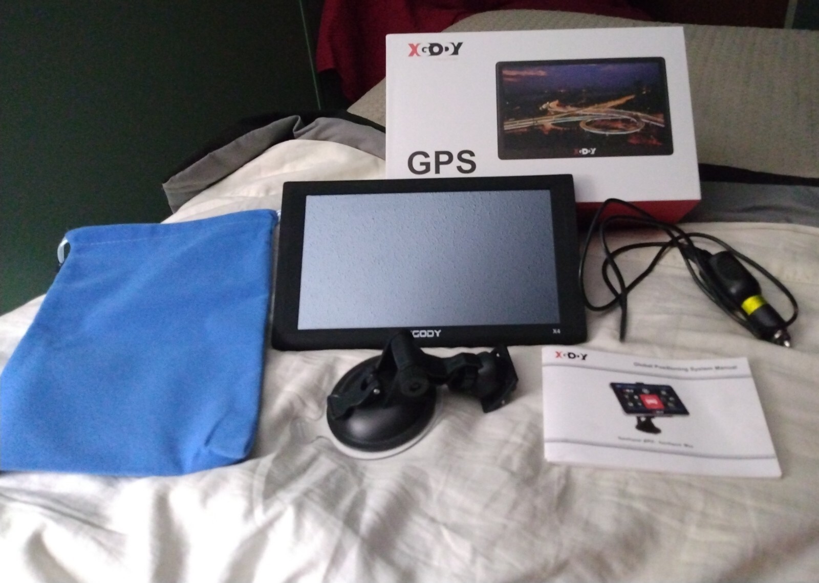 Xgody X4 718 7in Truck GPS Navigation System Good Condition No AC Adapter