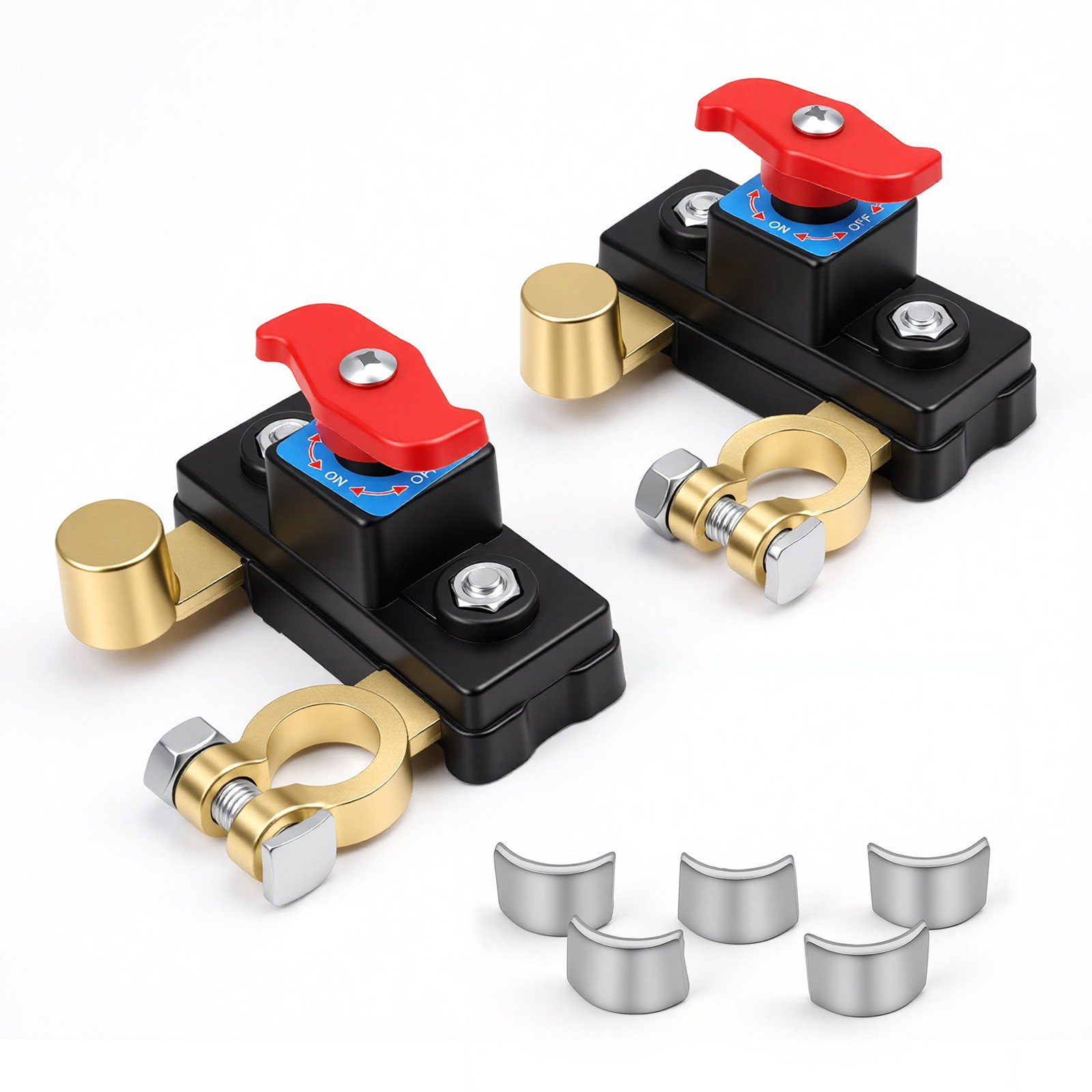Blade Battery Disconnect Switch 12V/24V Copper Side Post Shut Off for Boat Car