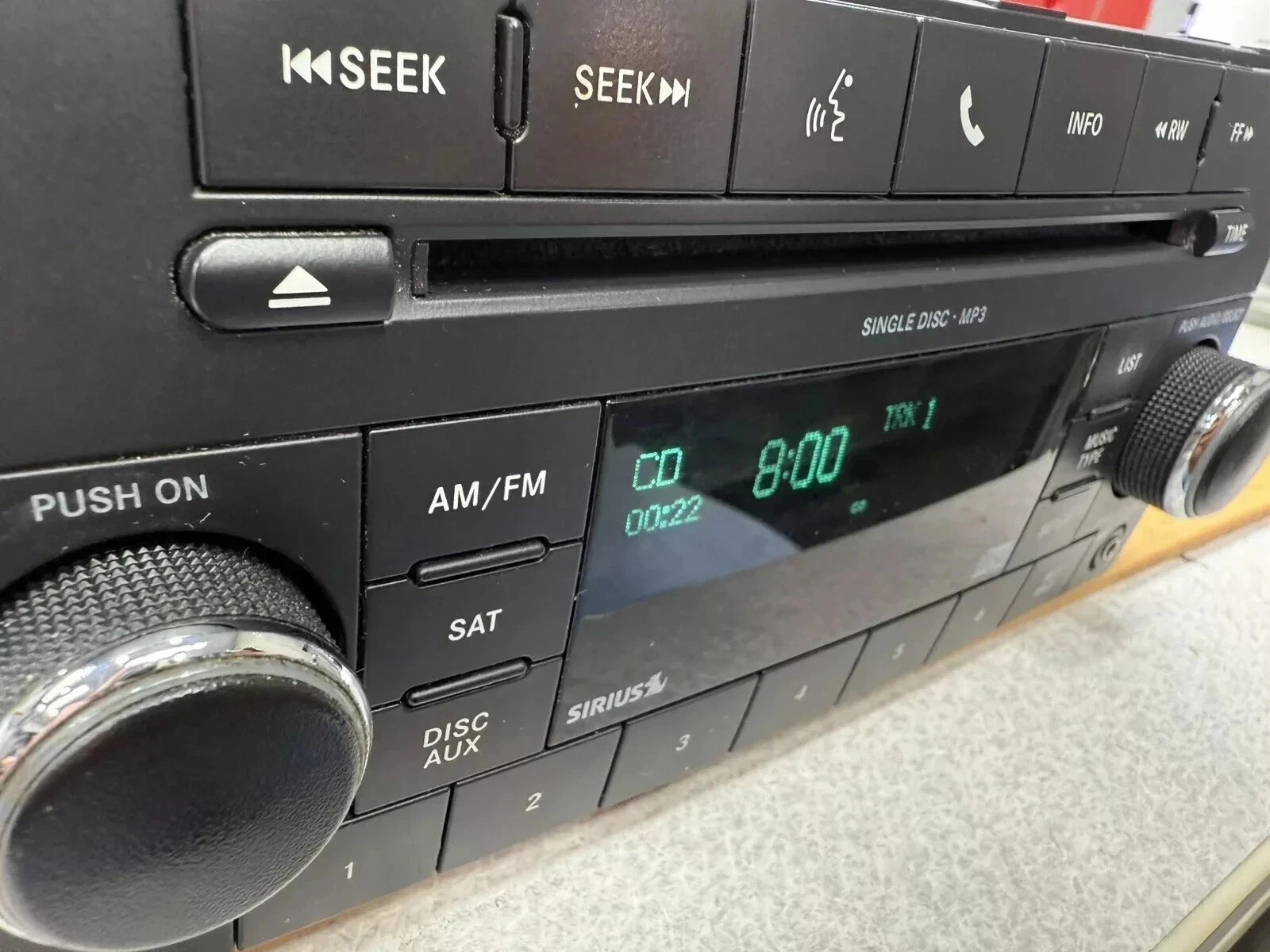 2007-2017 Jeep Dodge JK Chrysler Sirius Aux MP3 AM/FM Radio P05091197AC OEM