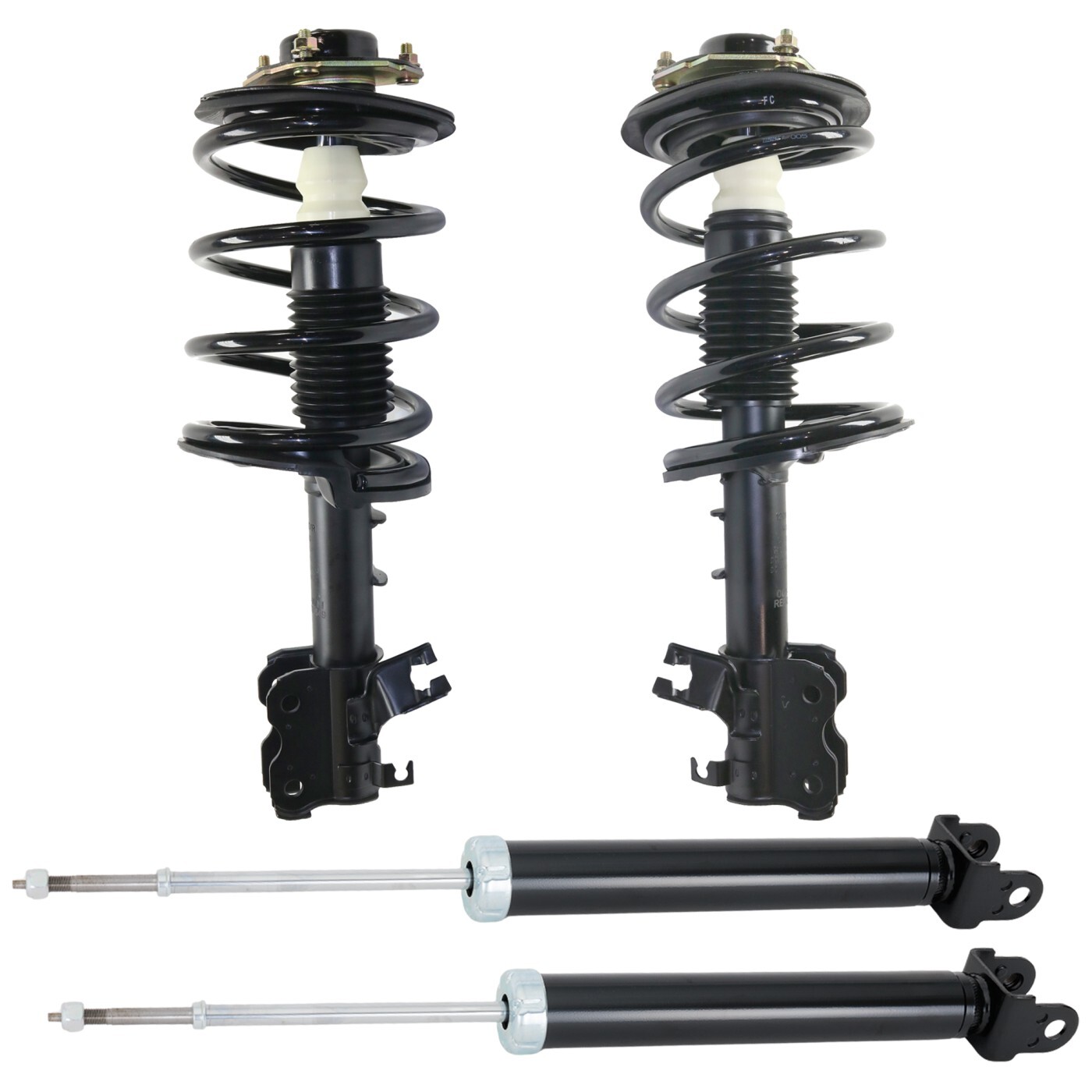 Set of 4 Shock and Fully Loaded Strut Front & Rear Driver Passenger Side