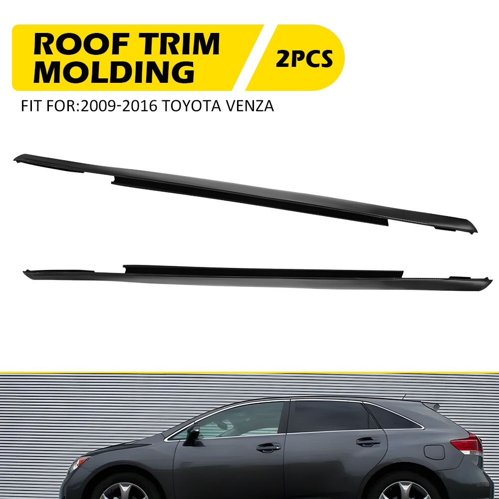 2Pcs Roof Drip Molding Trim Left+Right For 2009-2016 Toyota Venza 75556-0T020
