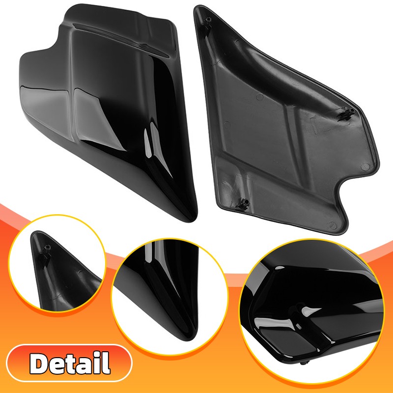 Vivid Black Side Cover Panel For Harley Touring Electra Road Glide 1997-2008