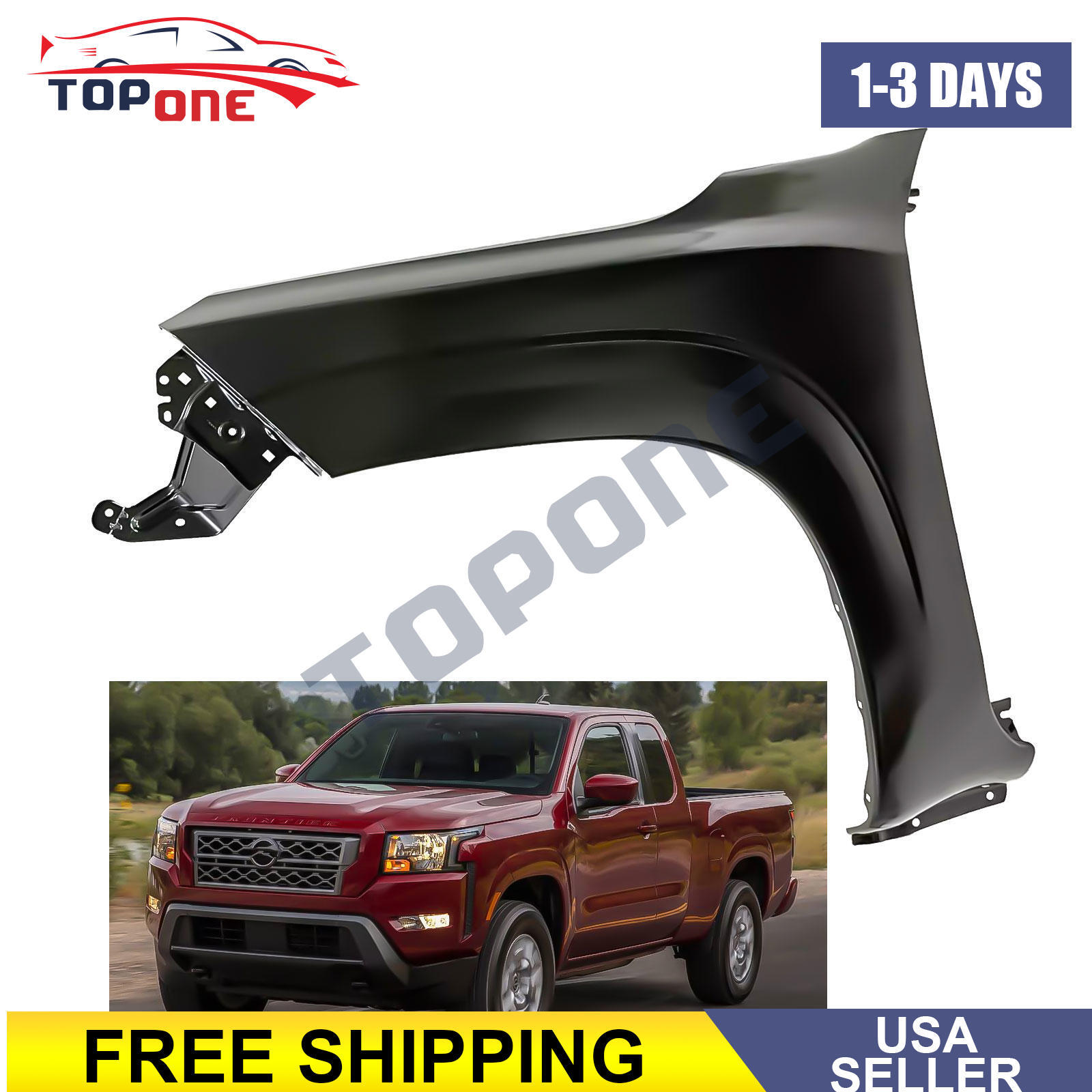 Fender Quarter Panel Front Driver Left Side Hand for Nissan Frontier 2022-2024