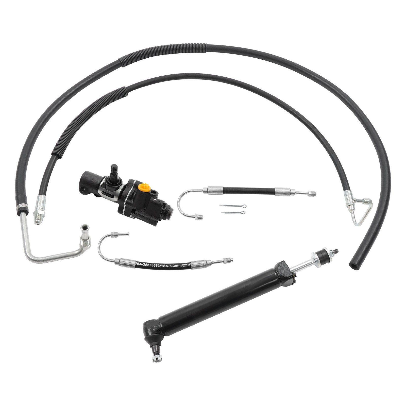 For Chevrolet Impala 1960-1964 New Power Steering Valve Cylinder Hose Kit