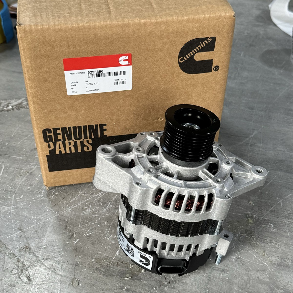 12V 95A Alternator 4988274 For Cummins 4BT3.9 6BT5.9 QSB4.5 4B3.9 6B5.9 Engine