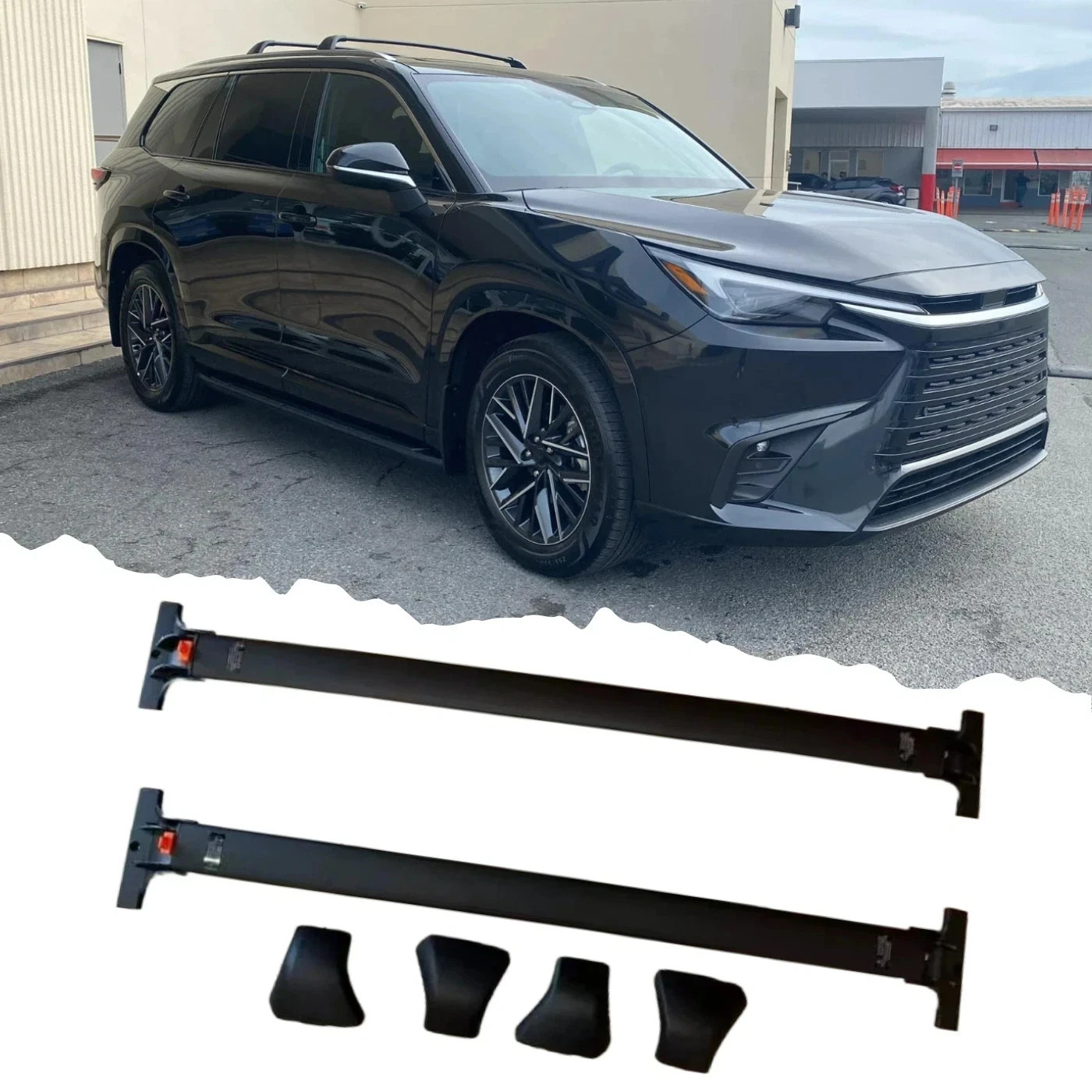 For Toyota Grand Highlander Lexus TX 2024-2026 Roof Rack Rail Cross Bar 260lbs
