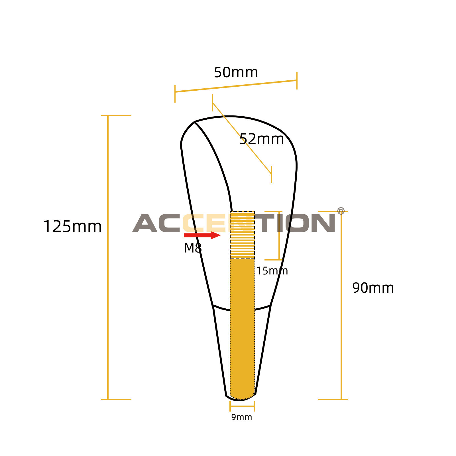 12.5cm Gear Shift Knob For Toyota Rav4 Lexus LX470 LS400 LS430 RX330 RX350