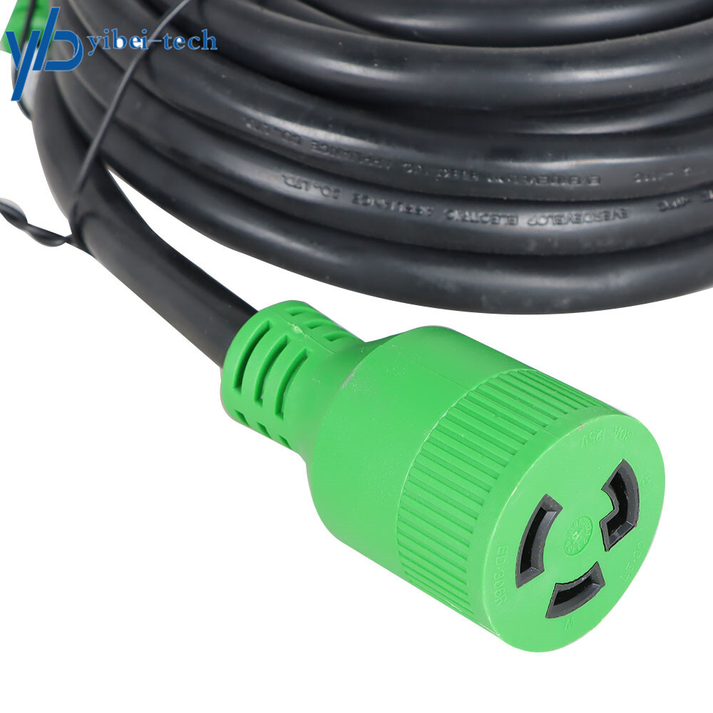 10 FT 3 Prong 30 Amp Generator Extension Cord NEMA L5-30P to L5-30R 125V 3750W
