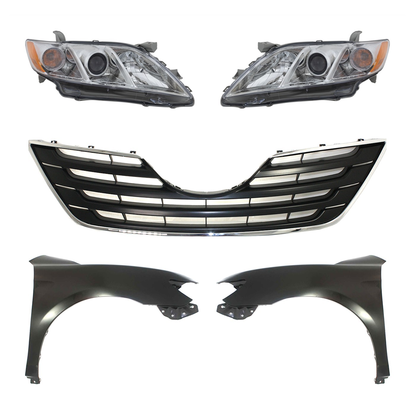Headlight Driving Head light Headlamp Driver & Passenger Side Left Right