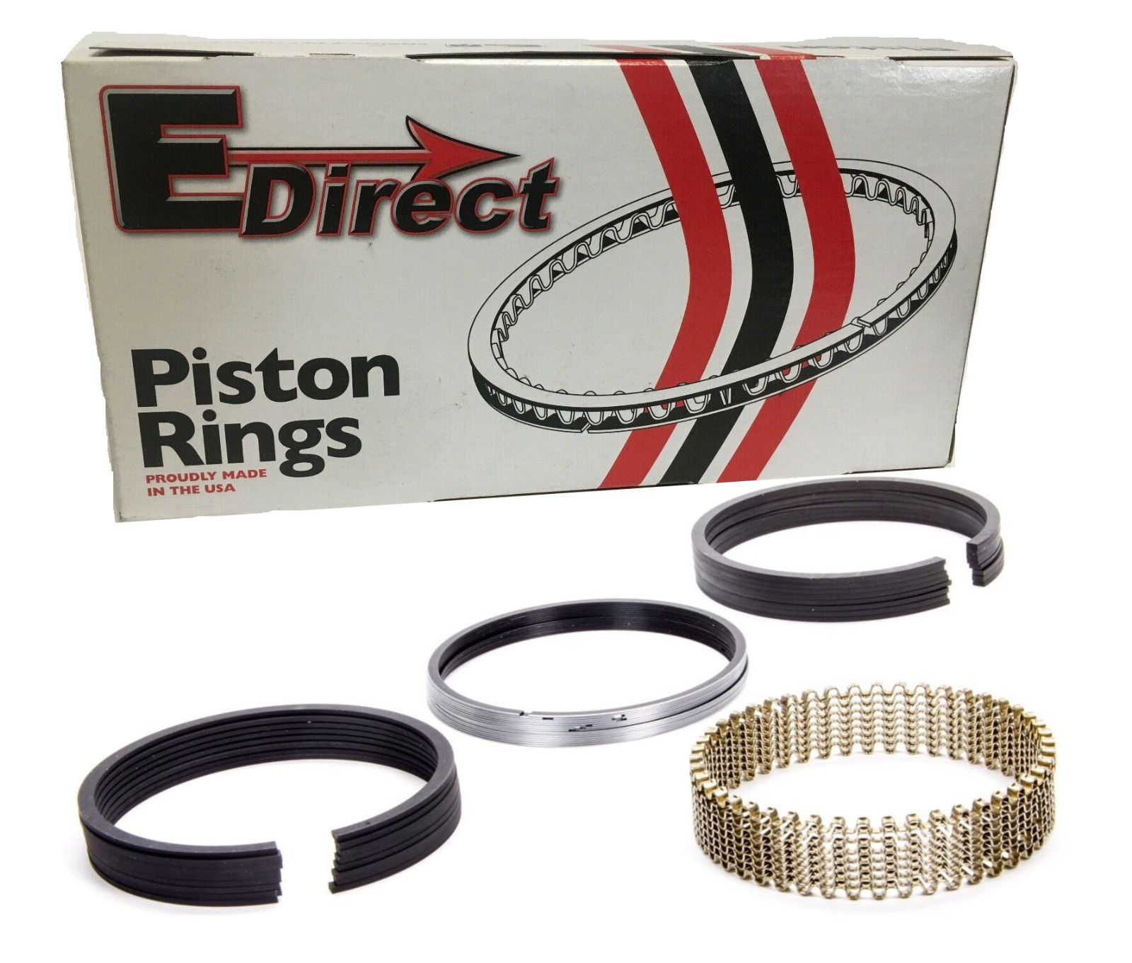 Moly Piston Rings Chevy 350 327 Ford Chrysler AMC 4.000″ Standard Bore