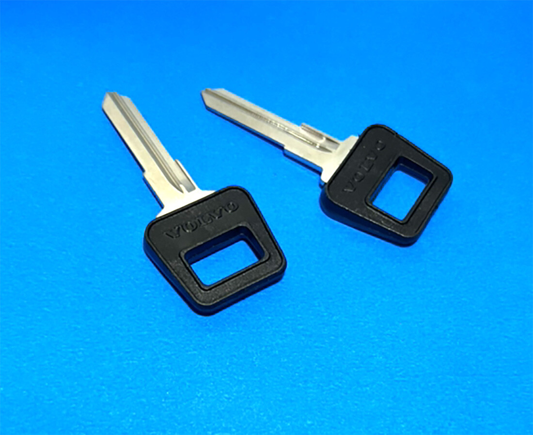 2x Blank Key Ignition Fits Volvo740 760 780 240 DL GL 960 940 GLE 00 Pair Uncut