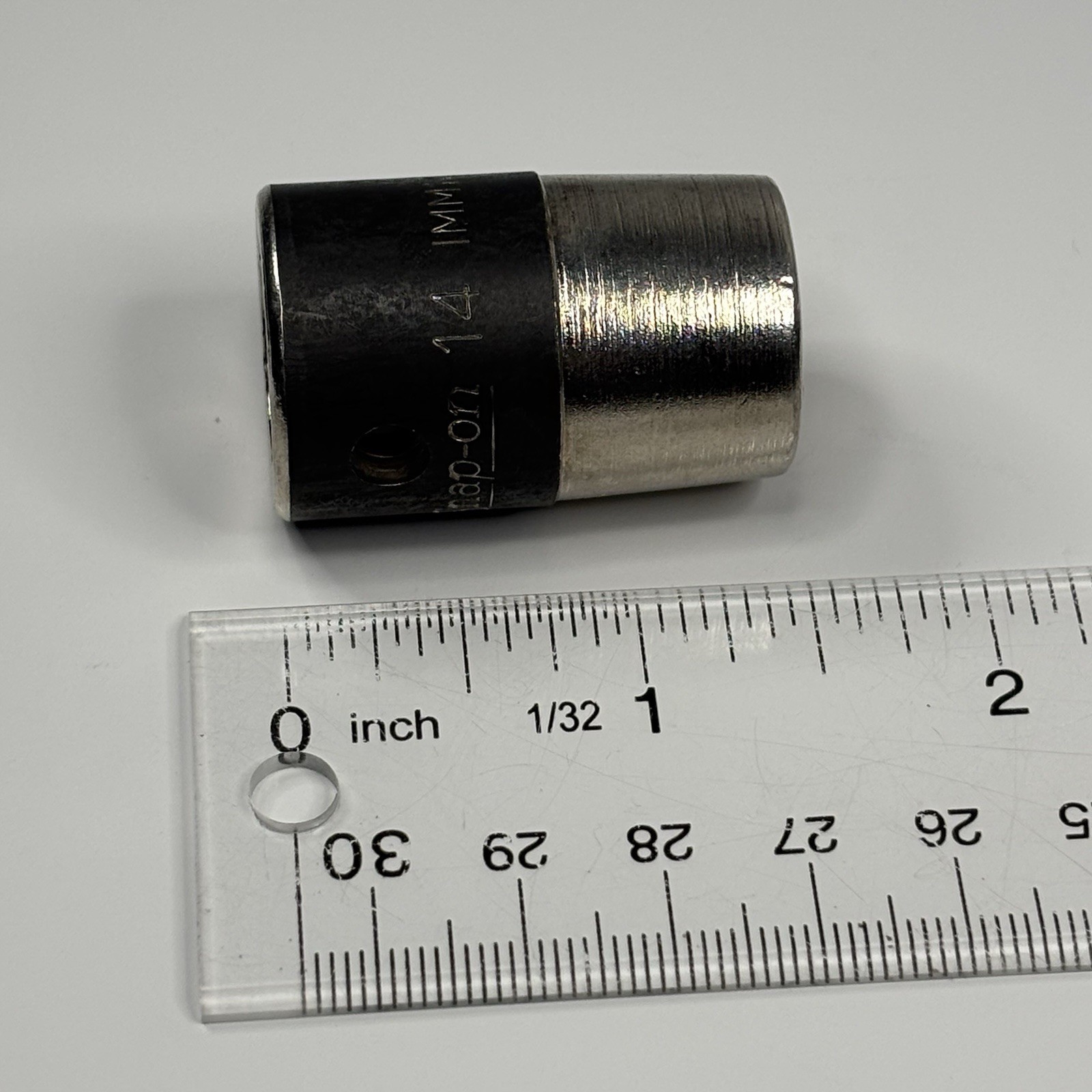 Mint Snap On Tools IMM140 1/2 Dr 6Pt Metric 14mm Flank Dr Shallow Impact Socket