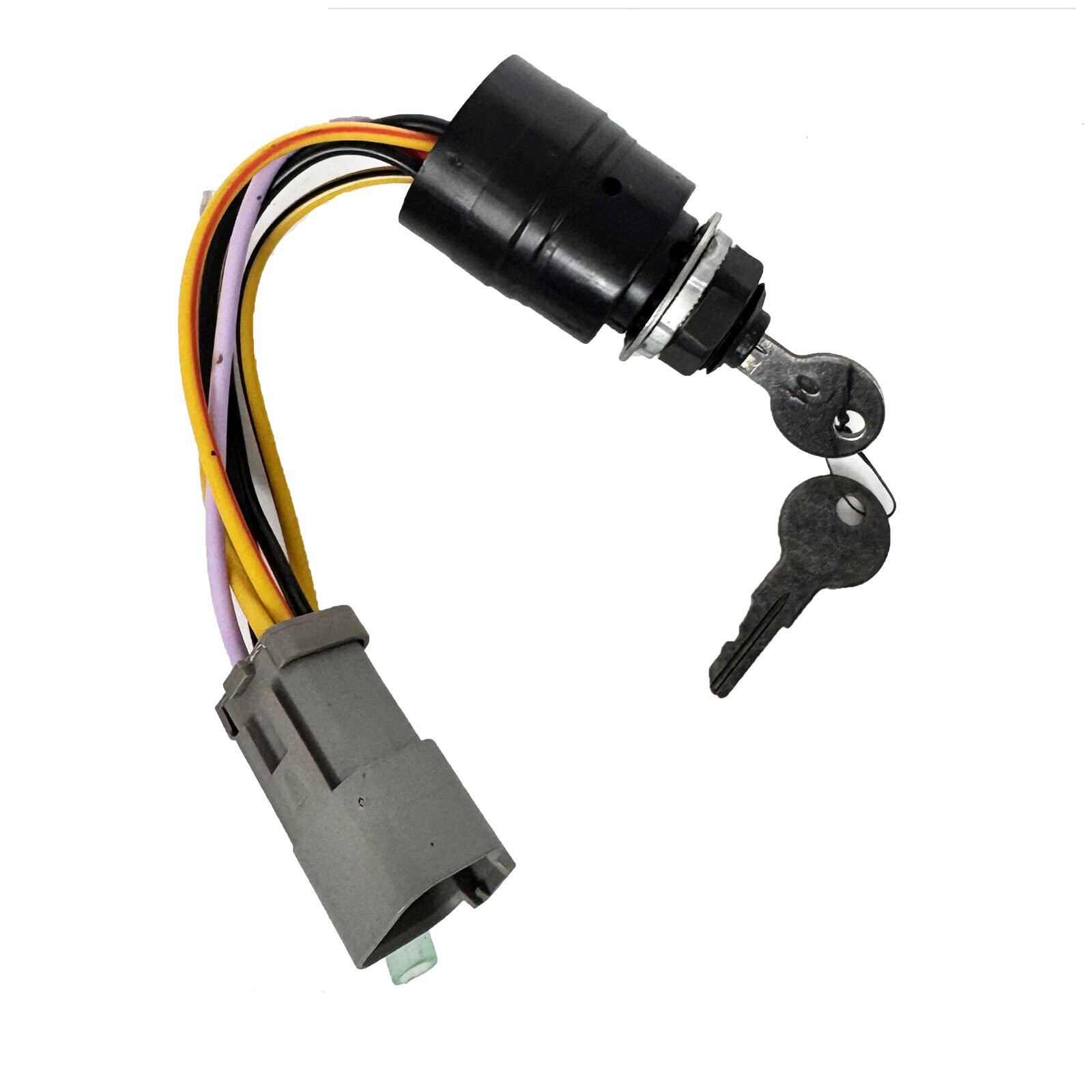 Grey Plug Marine Ignition Switch w/Keys Fits Tracker Boats 129572