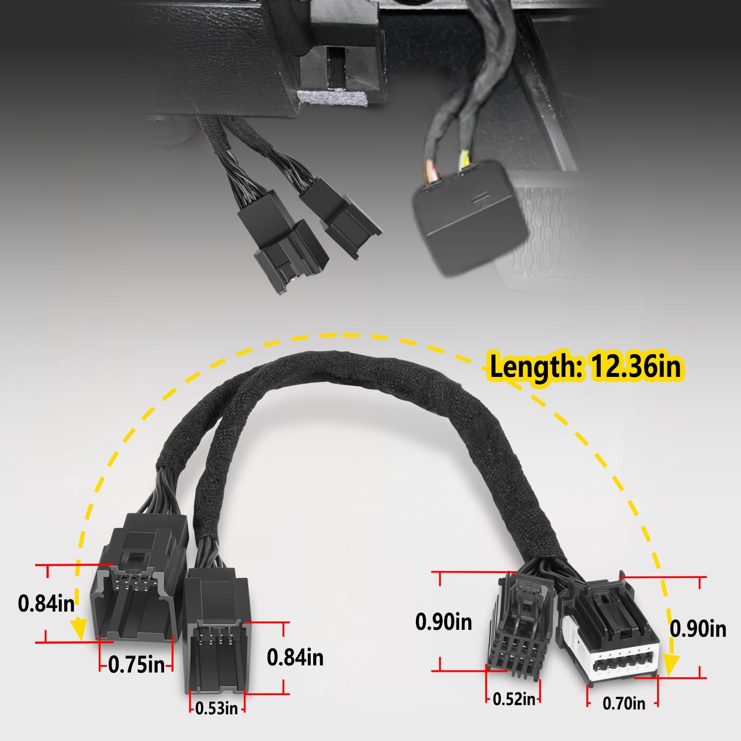 SGW Extension Cable For Jeep Gladiator Wrangler JL Ram 1500 TRX Tazer DT JL Mini
