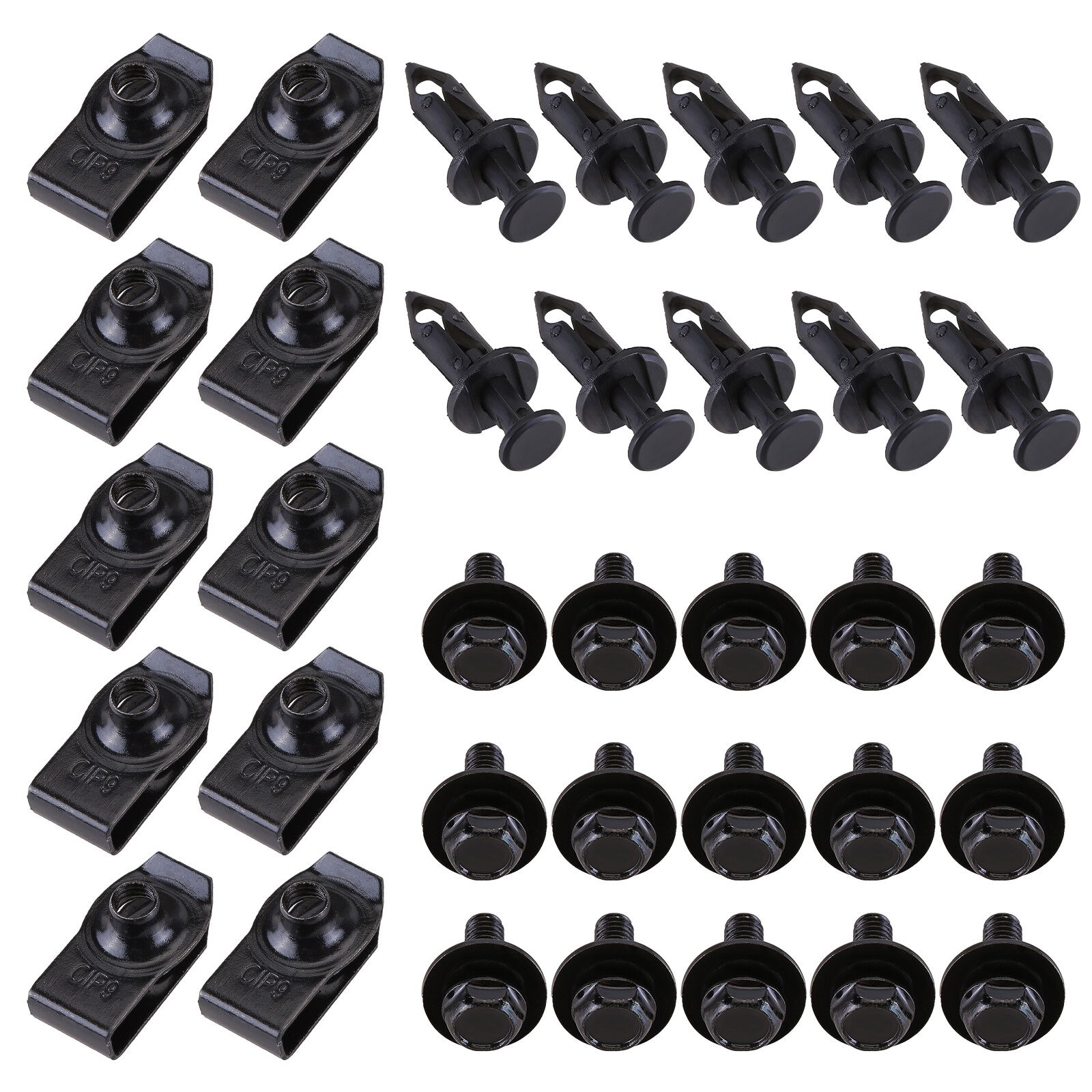 For Toyota Body Bolts U-nut Clips – M6 Engine Under Cover Splash Shield Guard