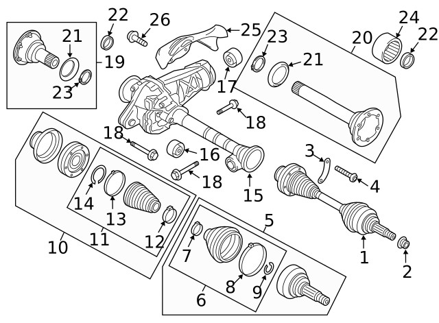 Genuine Porsche Output Shaft Clip 958-349-413-10